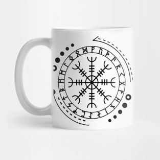 Helm of Awe - Aegishjalmur | Norse Pagan Symbol Mug